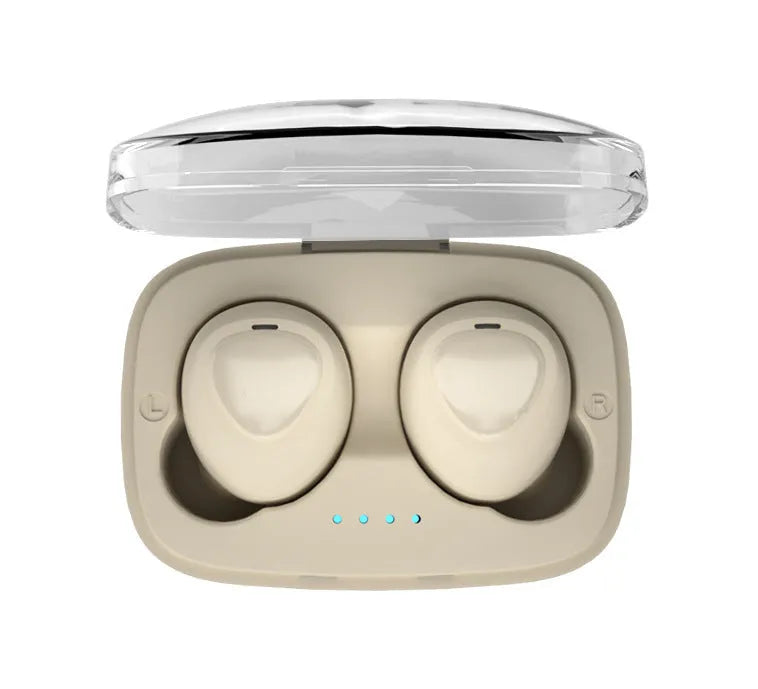 Bluetooth TWS sports mini wireless headset in black boxed finish with earplug fit and ABS casing