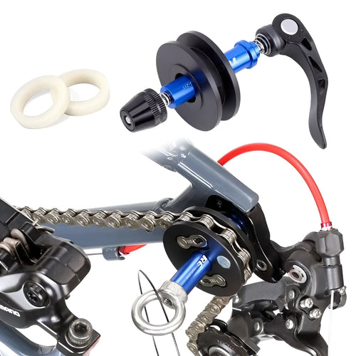 Aluminium bicycle chain tool with three format options for washing and tension adjustment