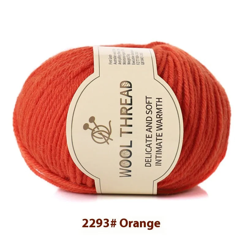 A single roll of hand-knitting wool yarn in a colour choice from over 30 options, for making baby clothes.
