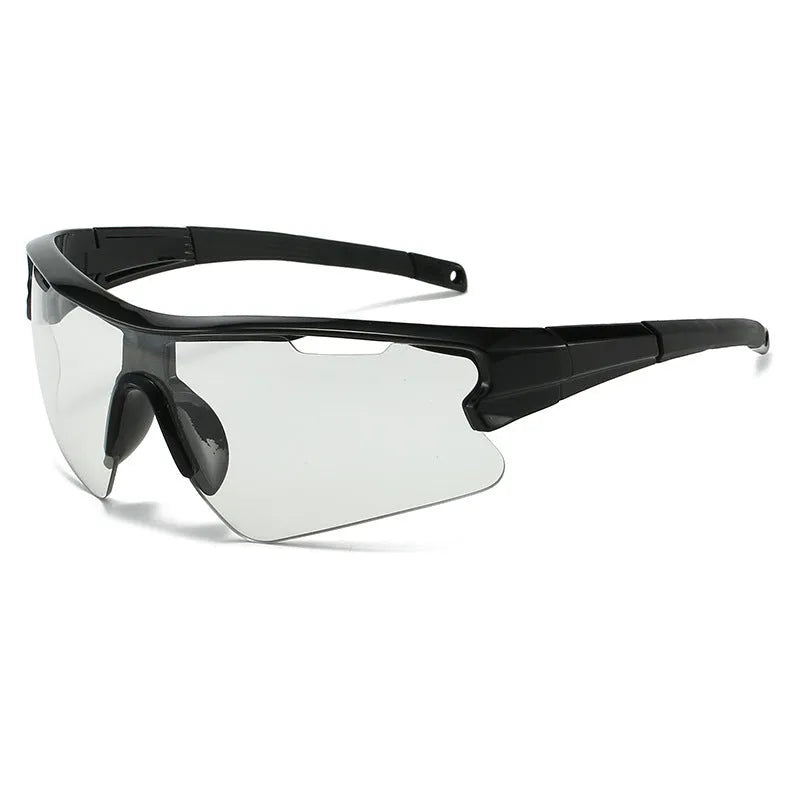 Windproof sports sunglasses with polycarbonate lenses in multiple colour options for outdoor cycling and fishing