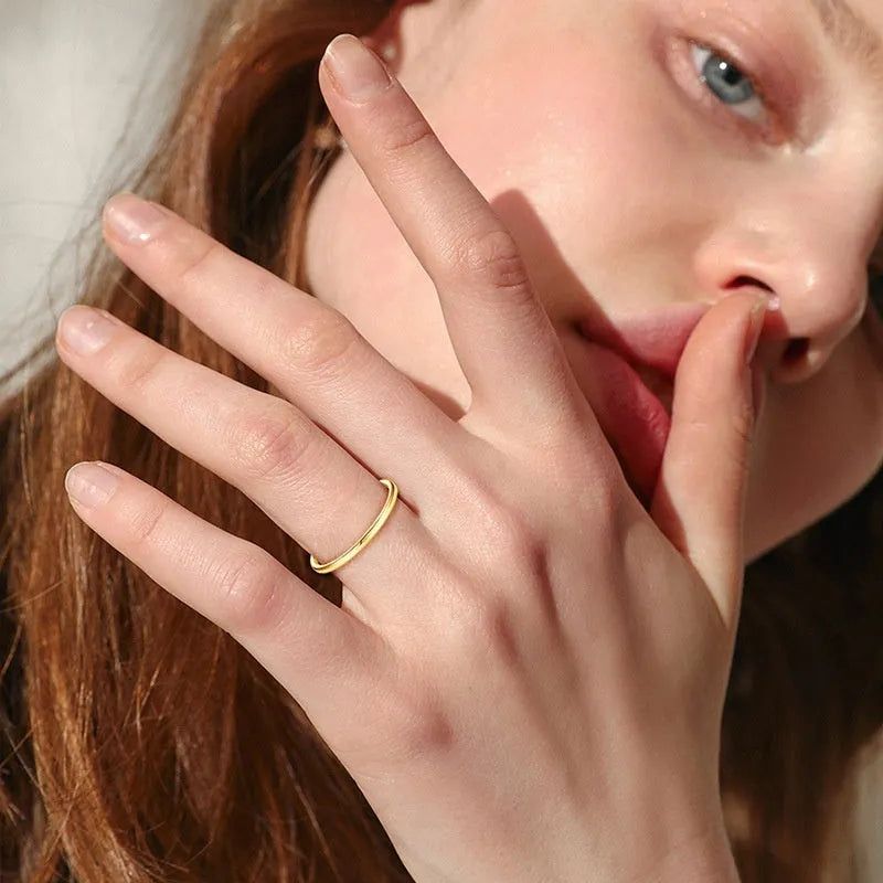 S925 sterling silver geometric bracelet ring with round elements in traditional, gold stars, or platinum stars finishes