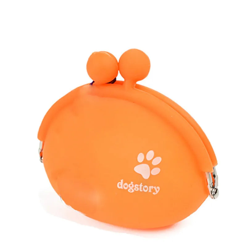 Silicone dog treat waist bag with hook and loop closure in multiple colour options