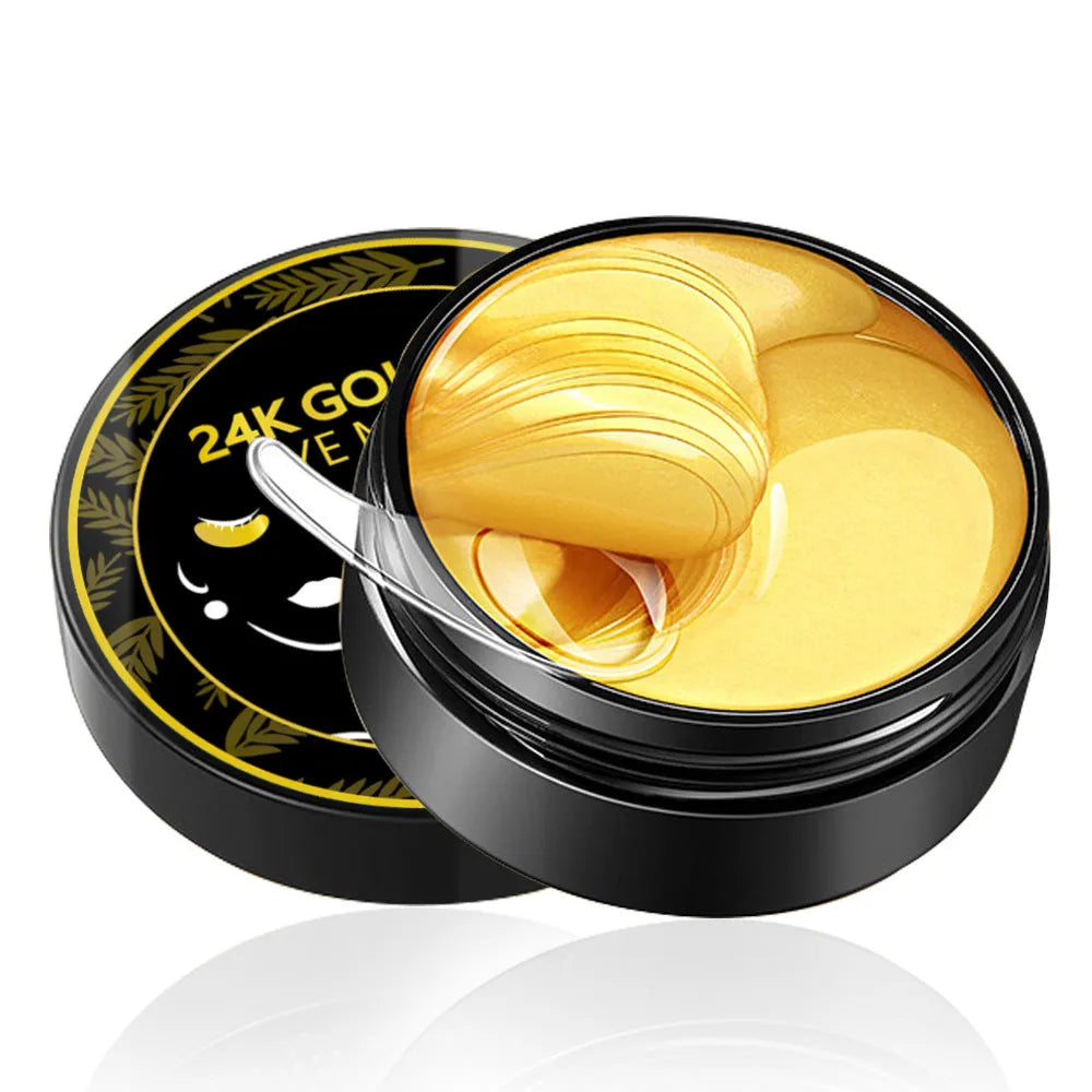 Moisturizing Gold Eye Mask 180g box for universal skin type eye care treatment