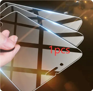 Clear tempered glass screen protector for iPhone with anti-fingerprint coating
