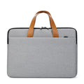 Blue Oxford fabric laptop bag horizontal square shape with zipper closure for 14 inch laptop