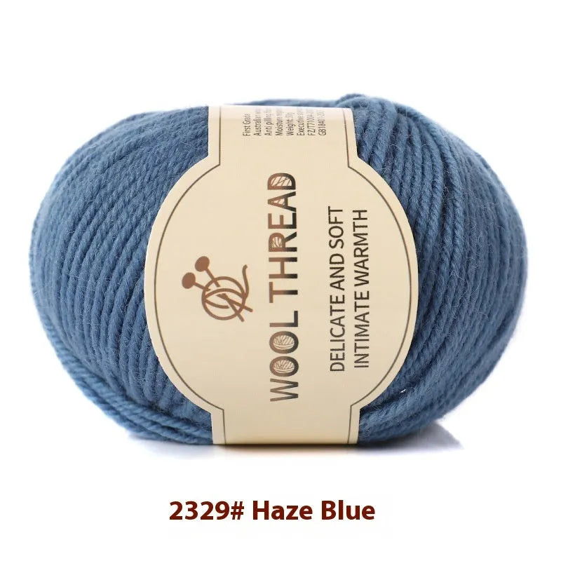 A single roll of hand-knitting wool yarn in a colour choice from over 30 options, for making baby clothes.