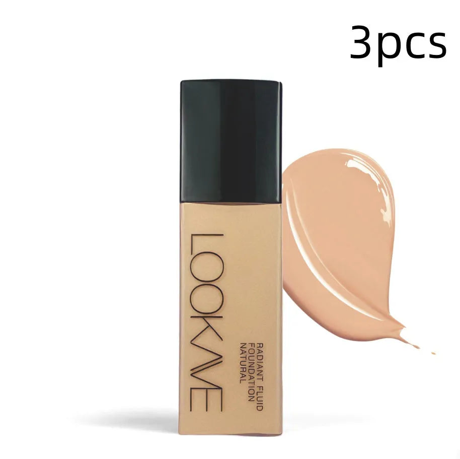 LOOKAVE matte liquid foundation bottle in Ivory White shade, 21g size