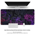 Natural rubber computer keyboard table mat with non-slip surface showing thermal transfer pattern design