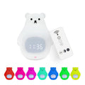 Big White Bear shaped silicone night light with colourful cross-mirror explosion light effect.