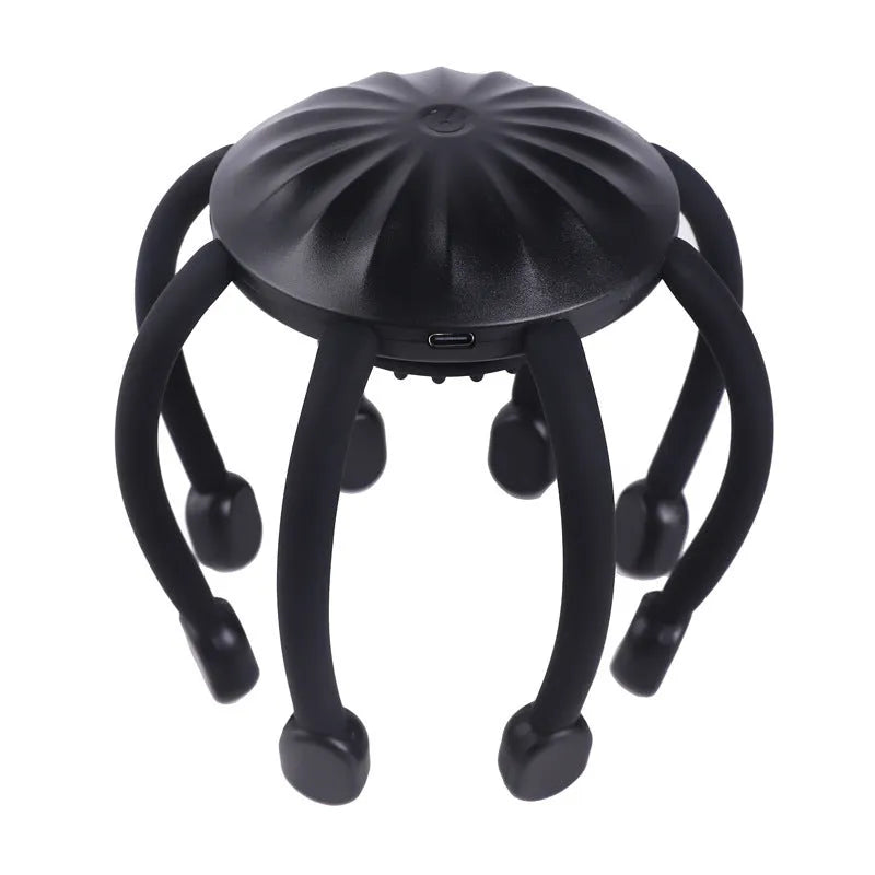 USB-powered electric head massager with multiple claw design for scalp vibration massage