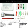 V3 wireless charging waterproof navigation light for model cars and ships with red and green LEDs.