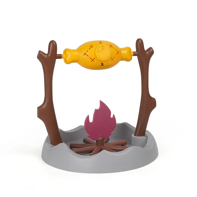 Barbecue-style tumbling cat toy and food feeder with dimensions 30x30x29cm