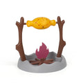 Barbecue-style tumbling cat toy and food feeder with dimensions 30x30x29cm