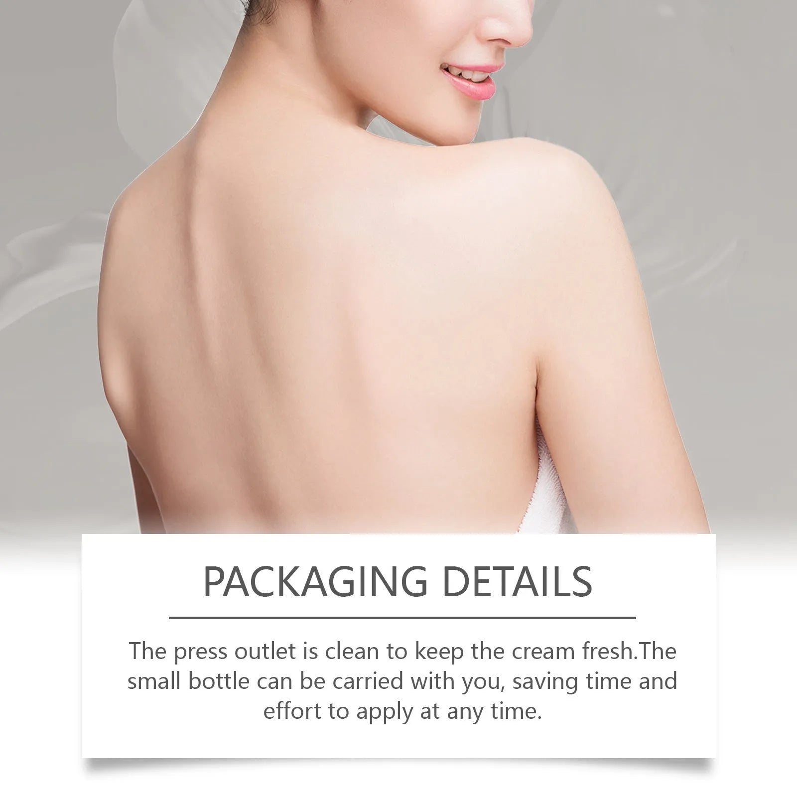 75g jar of skin neck cream with bifidobacterium and mint leaf extract for facial and neck moisturisation