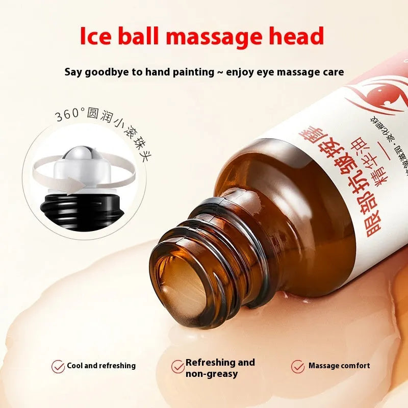 Red upgrade packaging of 20ml eye anti-wrinkle massage essence oil for universal skin types