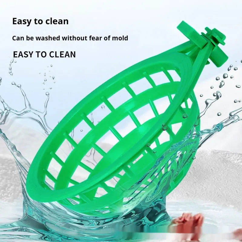 Plastic bird nest in green colour, split-proof design, easy clean surface for pet bird cages