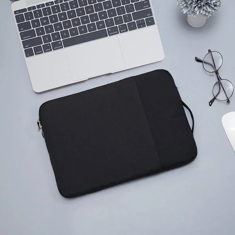 Oxford cloth laptop storage bag in blue, waterproof with zipper closure and internal computer pocket