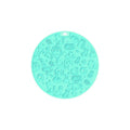 Round silicone pet lick mat with suction cup base in blue colour
