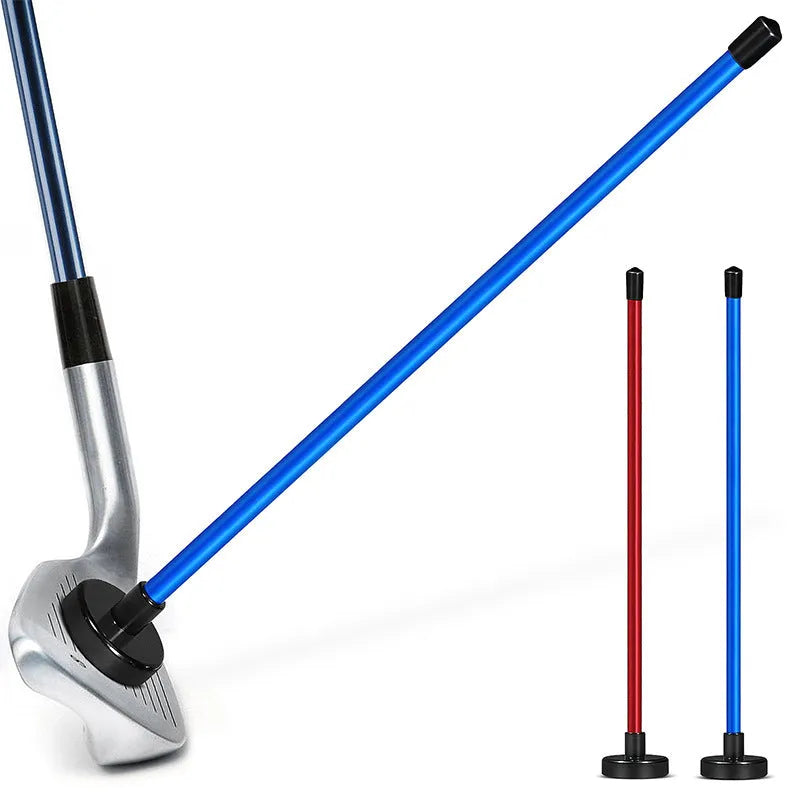 Golf swing trainer with magnetic direction bar and aluminium alloy construction