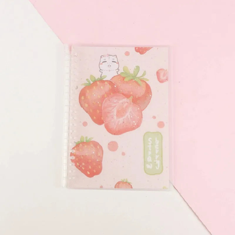 Hand Ledger loose leaf notebook in A5 and B5 sizes with hard cover, showing cute animal and pattern design options.