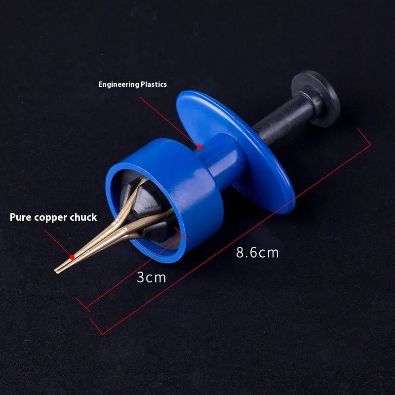 Bloodworm clip multifunctional live bait fishing supply in blue colour with ABS body and rubber bands