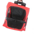 Foldable pet rucksack in 600D Oxford cloth 40-litre capacity for dogs and cats red and sapphire blue