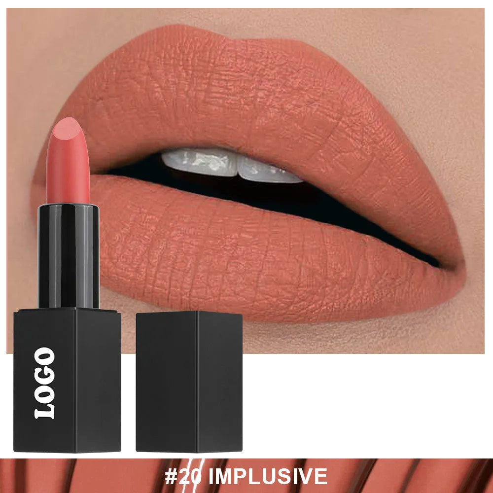 Matte finish lipstick in waterproof formula with 24 shade options