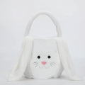 Easter Bunny Basket Bucket headband in cotton, one size, white colour option