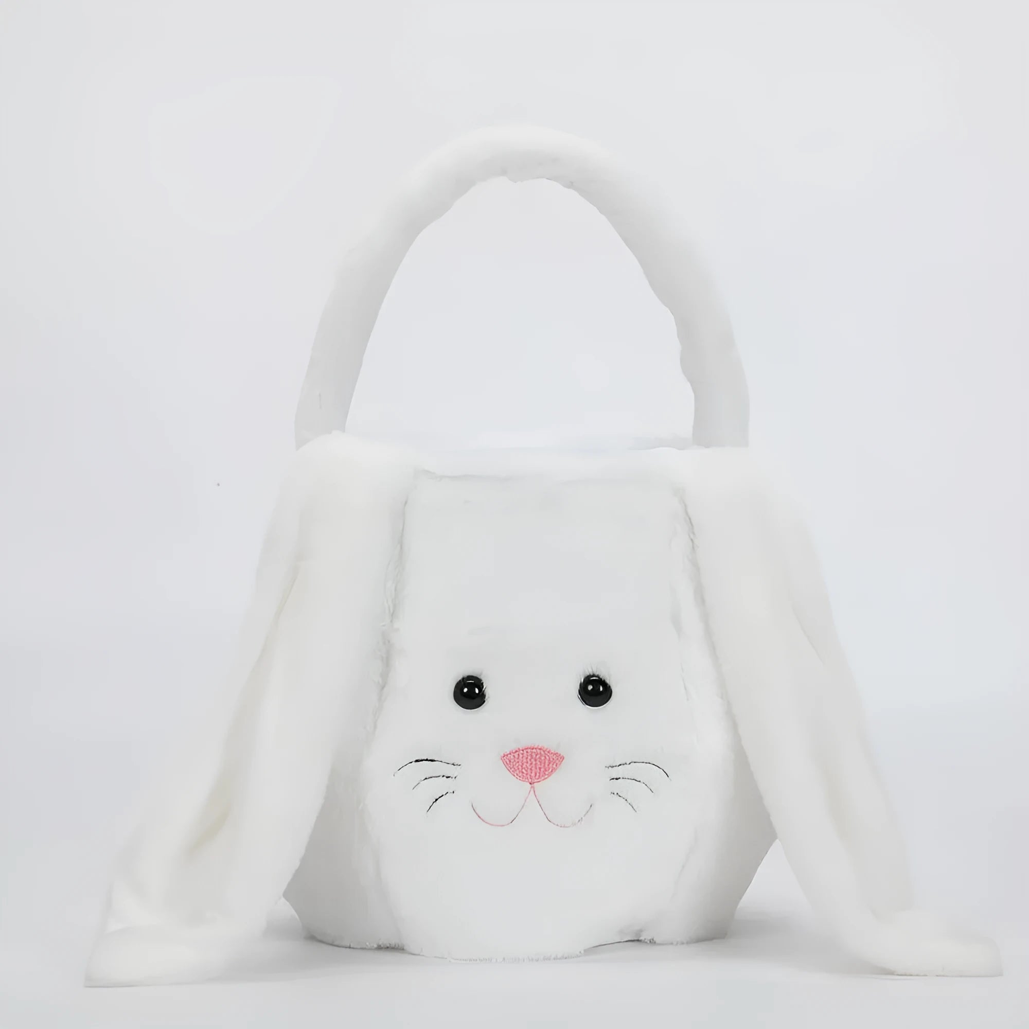 Easter Bunny Basket Bucket headband in cotton, one size, white colour option