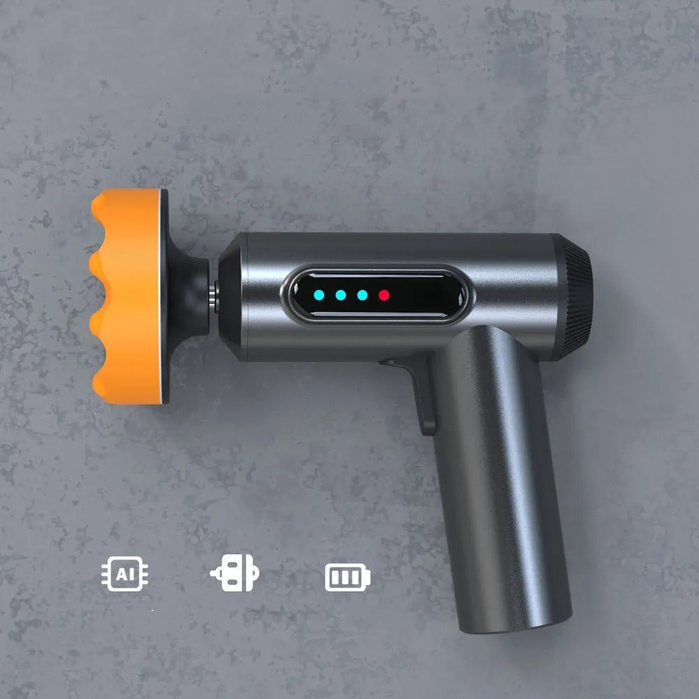 Wireless electric waxing and polishing machine with lithium battery for floor maintenance