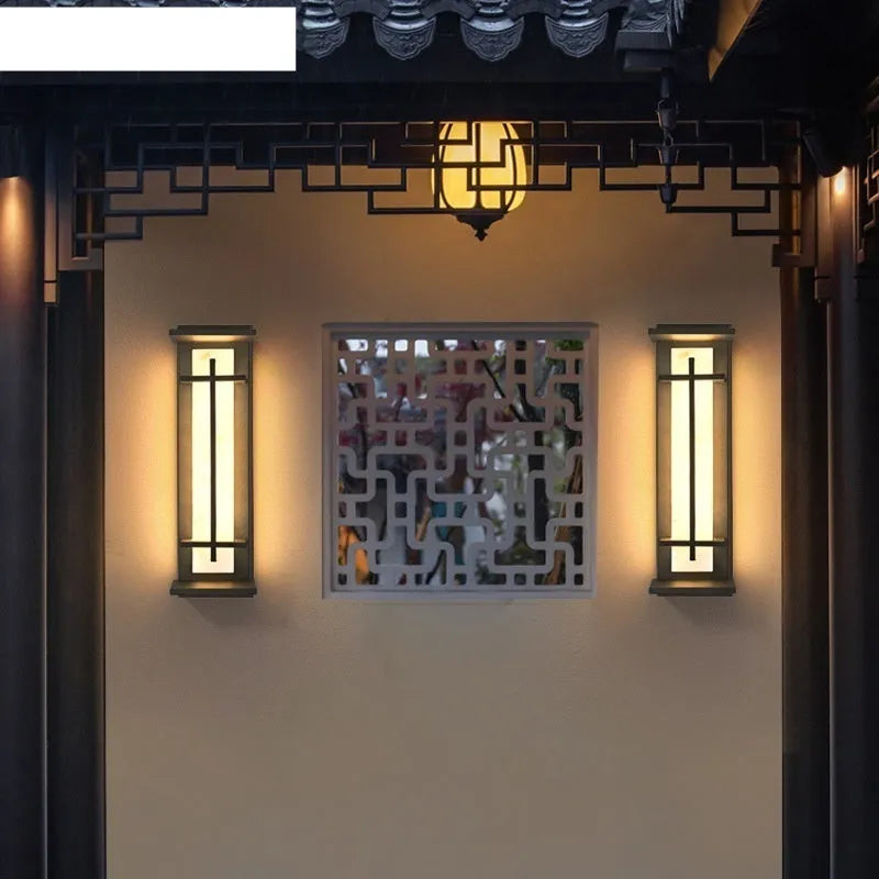 Strip wall lamp 50cm aluminium IP65 outdoor wall light for garden patio