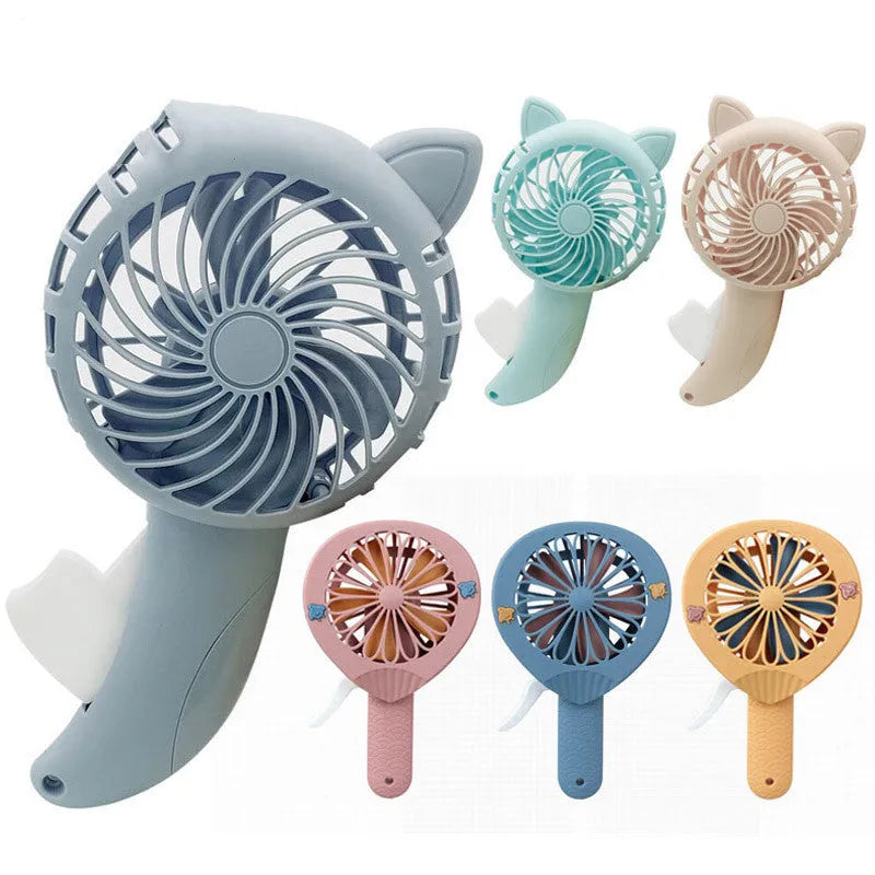 Large cartoon hand pressing hand-held fan toy plastic 11x20cm for children aged 4 to 6
