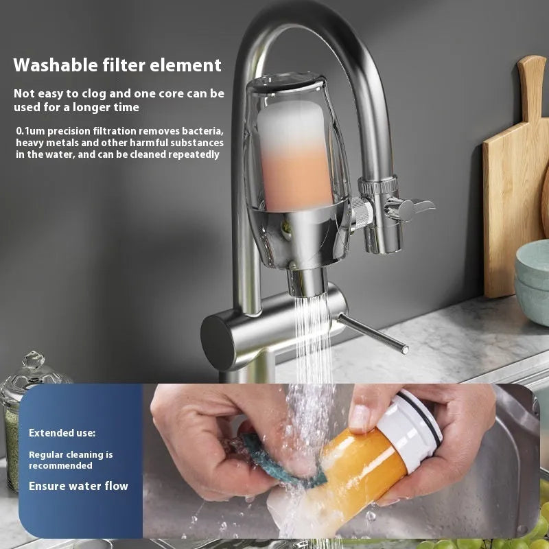 Ceramic water filter cartridge for faucet front filter unit replacement.
