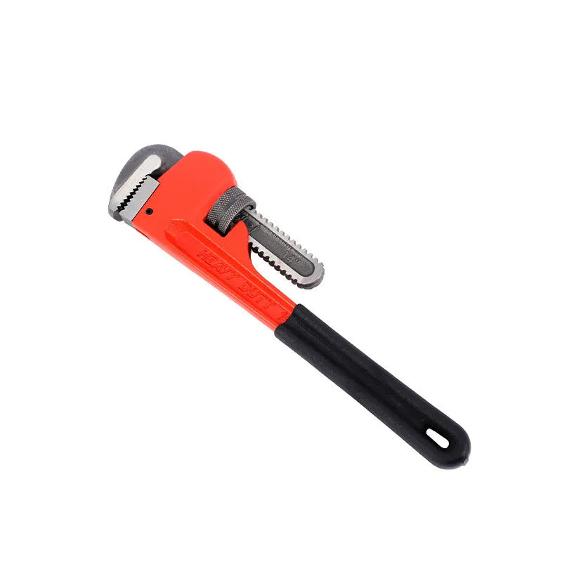 Heavy pipe tongs 45# steel water pipe pliers 10 inch size on white background