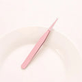 DIY colour pointed elbow eyelash tweezers in pink blue purple for makeup tool