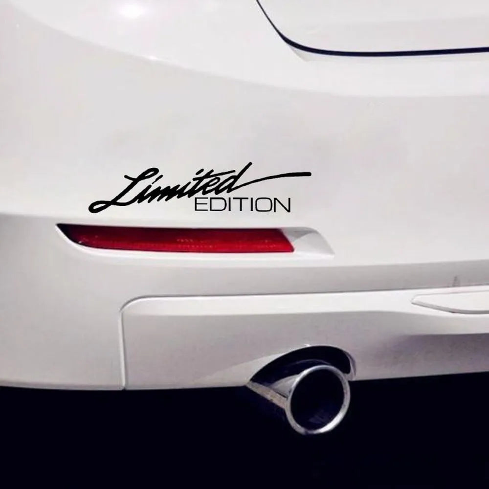 British reflective bumper sticker with English text in 16cm by 3.8cm size