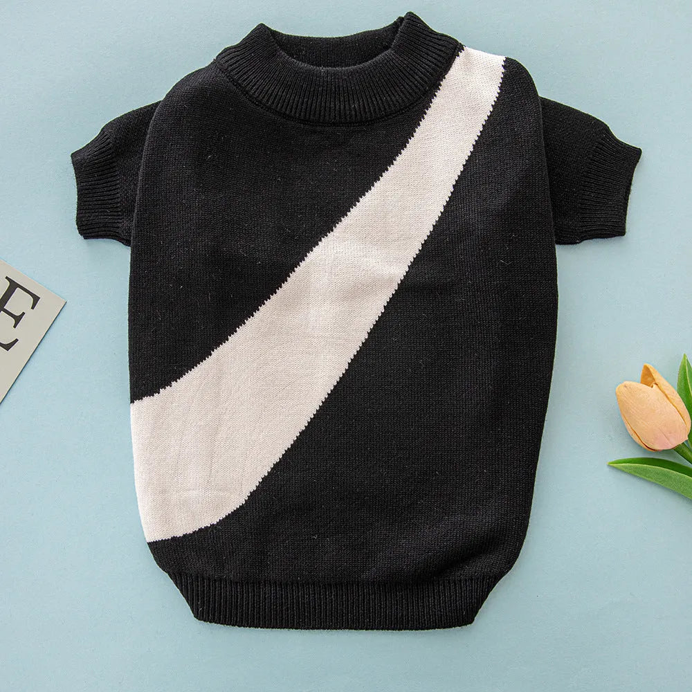 Knitted wool dog jumper for corgis and poodles in various colours