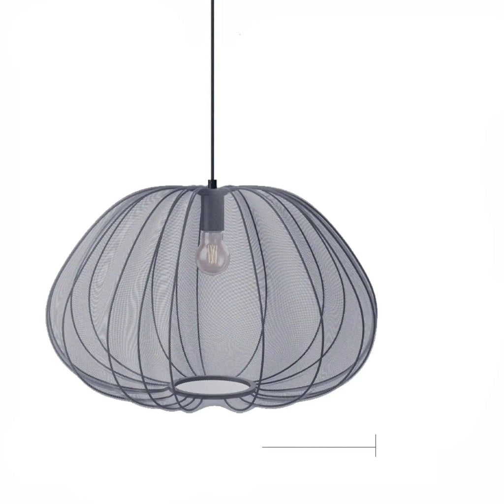 Japanese style iron branch LED ceiling light in white for bedroom or dining room
