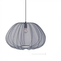 Japanese style iron branch LED ceiling light in white for bedroom or dining room