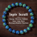 Natural stone crystal bracelet unisex casual crystal bead bracelet