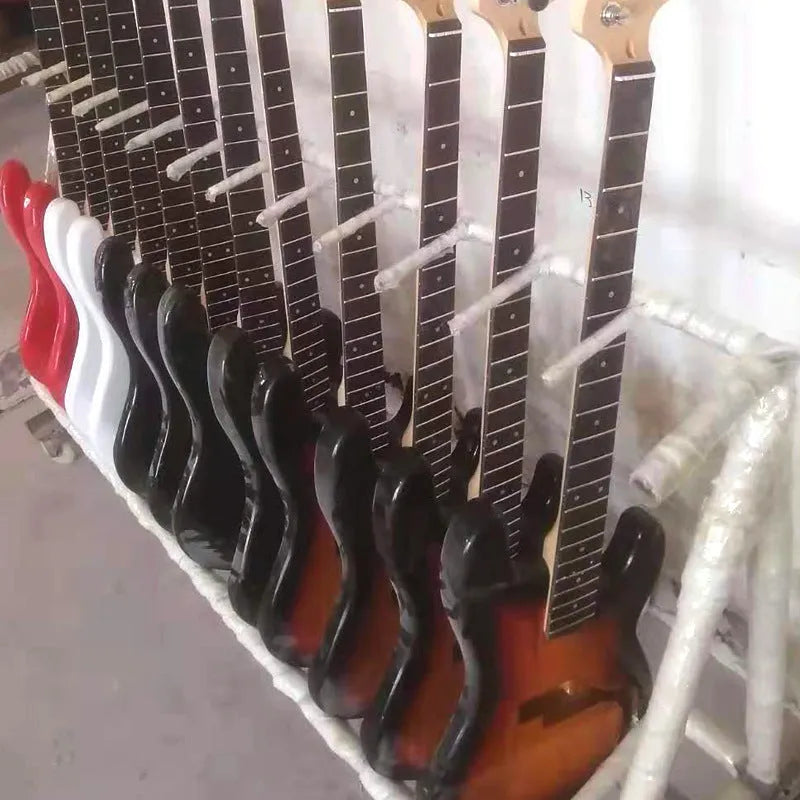 Genuine electric guitar ST lightning style multi-colour with Indus wood body and rosewood fingerboard for beginners