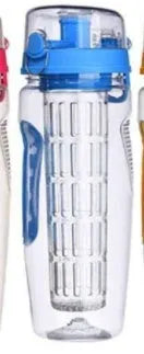 32oz Tritan fruit infuser water bottle with leakproof cap and infuser insert, 1000ml capacity