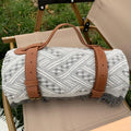 New Chessboard Plaid Knitted Thickened Camping Rugs Picnic Mat Fashion Tassel Acrylic Picnic Blanket in Khaki White Gray White Yellow White White Plaid White Powder Green White Gray Plaid Yellow Plaid Green Black Red Sizes 90x90 130x180 180x180 230x250 cm