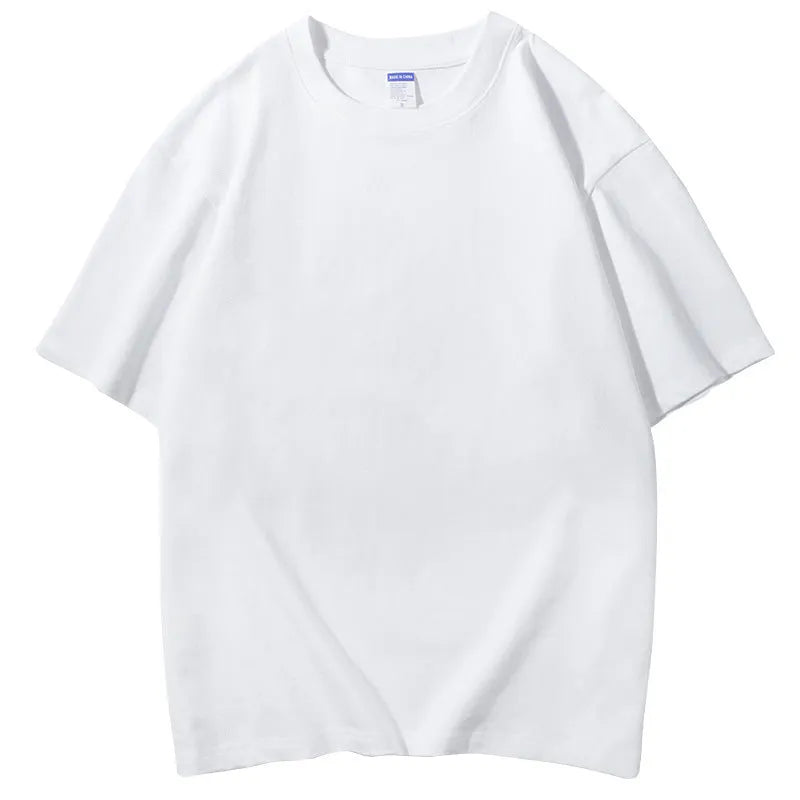 Men's loose fit cotton t-shirt in multiple colours with round neck and printing pattern design