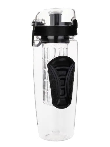 32oz Tritan fruit infuser water bottle with leakproof cap and infuser insert, 1000ml capacity