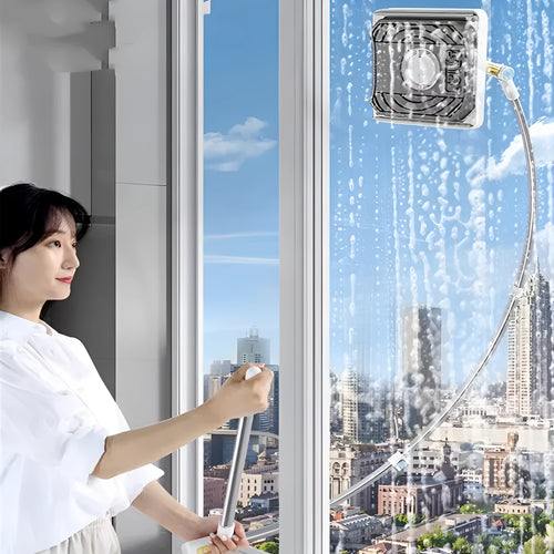 Benshang aluminium alloy double-sided glass wiper for high-rise outer windows with cotton head