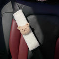 Cartoon bear plush car seat belt protective cover for baby car seats measuring 25cm