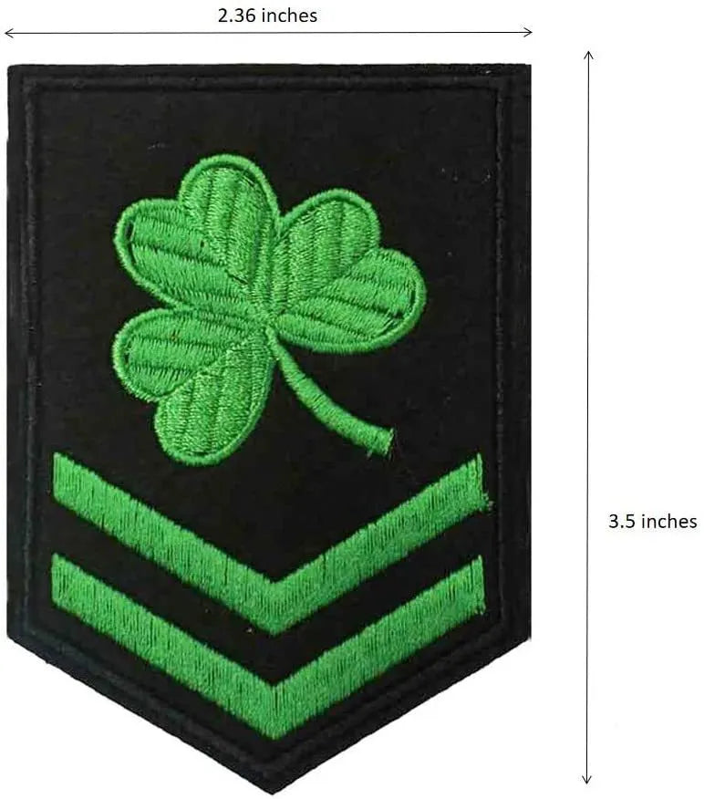 Outdoor embroidered fabric badge with velcro backing showing camouflage design