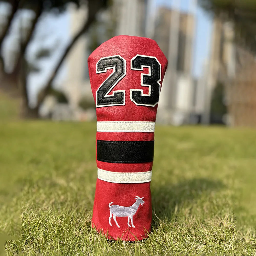 Ram Chicken Leg design golf club headcovers in PU material for Fairway Wood, Irons, and Putter.