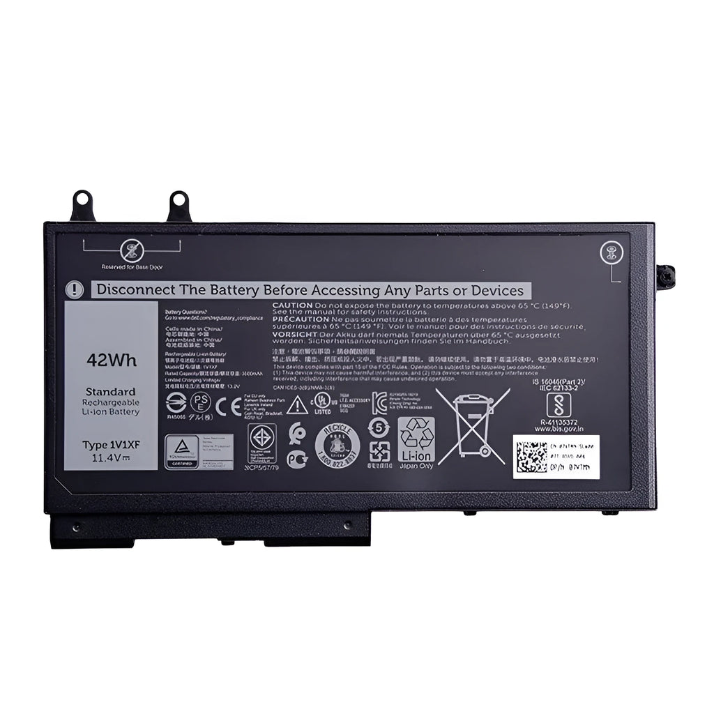 Dell 5501 5401 1V1XF 42WH 11.4V built-in laptop battery